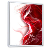 3D Fractal Abstract Design Framed Canvas Matte White - 1.5" Thick