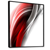 3D Pink Silver Vertical Lines Framed Canvas Vibrant Black - 1.5" Thick