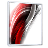 3D Pink Silver Vertical Lines Framed Canvas Matte White - 1.5" Thick