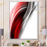 3D Pink Silver Vertical Lines Framed Canvas Matte White - 1.5" Thick
