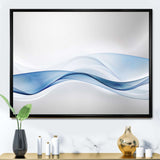 3D Wave of Water Splash Framed Canvas Vibrant Black - 1.5" Thick