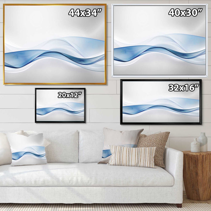 3D Wave of Water Splash Framed Print Matte White - 1.5" Width