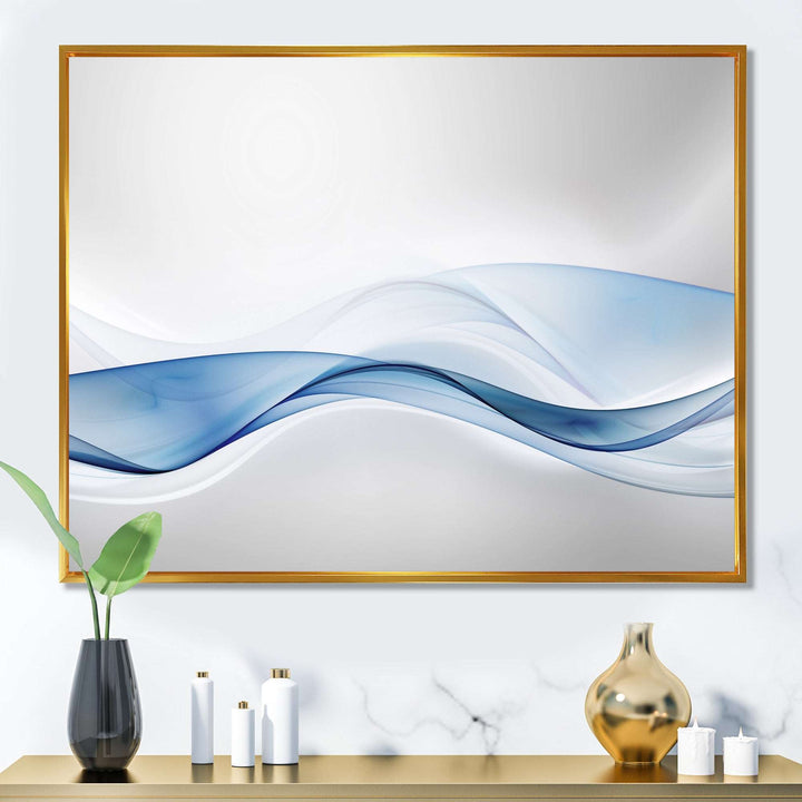 3D Wave of Water Splash Framed Canvas Vibrant Gold - 1.5" Thick