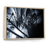 3D Abstract Art Black White Framed Canvas Matte White - 1.5" Thick