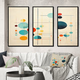Syncronicities Midcentury Elegant Retro Art - Multi-Panels