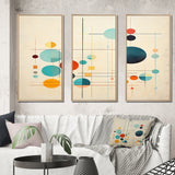 Syncronicities Midcentury Elegant Retro Art - Multi-Panels