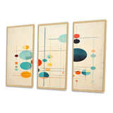 Syncronicities Midcentury Elegant Retro Art - Multi-Panels