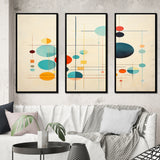 Syncronicities Midcentury Elegant Retro Art - Multi-Panels