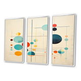 Syncronicities Midcentury Elegant Retro Art - Multi-Panels