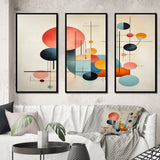 Syncronicities Midcentury Elegant Retro Art I - Multi-Panels