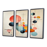 Syncronicities Midcentury Elegant Retro Art I - Multi-Panels