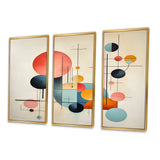 Syncronicities Midcentury Elegant Retro Art I - Multi-Panels