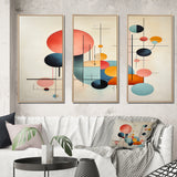 Syncronicities Midcentury Elegant Retro Art I - Multi-Panels