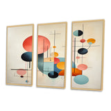 Syncronicities Midcentury Elegant Retro Art I - Multi-Panels