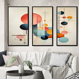 Syncronicities Midcentury Elegant Retro Art I - Multi-Panels