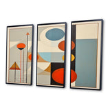 Serendipity Abstract Mid-Century Geometrics I - Multi-Panels