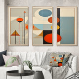 Serendipity Abstract Mid-Century Geometrics I - Multi-Panels