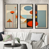 Serendipity Abstract Mid-Century Geometrics I - Multi-Panels