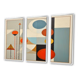 Serendipity Abstract Mid-Century Geometrics I - Multi-Panels