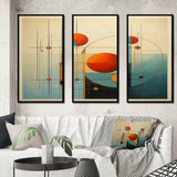 Serendipity Abstract Mid-Century Geometrics VI - Multi-Panels