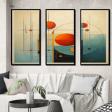 Serendipity Abstract Mid-Century Geometrics VI - Multi-Panels