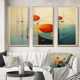 Serendipity Abstract Mid-Century Geometrics VI - Multi-Panels