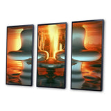 Ascencion Surrealistic Universe Rising Retro I - Split Panel Canvas Art
