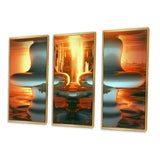 Ascencion Surrealistic Universe Rising Retro I - Split Panel Canvas Art
