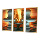 Ascencion Surrealistic Universe Rising Retro I - Split Panel Canvas Art