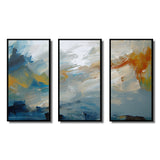 Comforting Blue Nova Awareness Abstract II - Multi-Panels