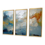Comforting Blue Nova Awareness Abstract II - Multi-Panels