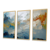 Comforting Blue Nova Awareness Abstract II - Multi-Panels