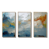 Comforting Blue Nova Awareness Abstract II - Multi-Panels