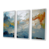 Comforting Blue Nova Awareness Abstract II - Multi-Panels