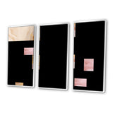 Exquisite Symphony Abstract Pink And Gold Pastel - Multi-Panels