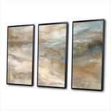 Serene Sensitivity In Gentle Retro Tones - Split Panel Canvas Art