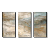 Serene Sensitivity In Gentle Retro Tones - Split Panel Canvas Art