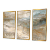 Serene Sensitivity In Gentle Retro Tones - Split Panel Canvas Art