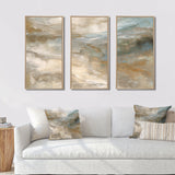 Serene Sensitivity In Gentle Retro Tones - Split Panel Canvas Art