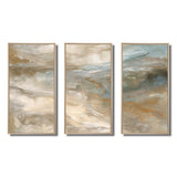 Serene Sensitivity In Gentle Retro Tones - Split Panel Canvas Art