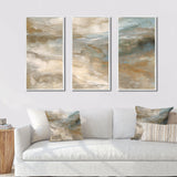 Serene Sensitivity In Gentle Retro Tones - Split Panel Canvas Art