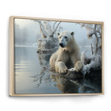 White Polar Bear Nature Photography - Bear Bedroom Wall Art