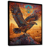 Majestic Mystical Eagle - Yellow Eagle Wall Art