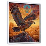Majestic Mystical Eagle - Yellow Eagle Wall Art