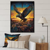 Majestic Arcane Eagle - Eagle Framed Canvas Art