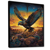 Majestic Arcane Eagle - Eagle Framed Canvas Art