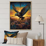 Majestic Arcane Eagle - Eagle Framed Canvas Art