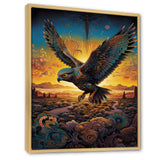 Majestic Arcane Eagle - Eagle Framed Canvas Art