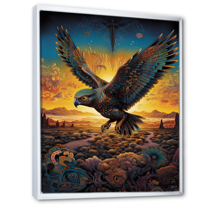 Majestic Arcane Eagle - Eagle Framed Canvas Art