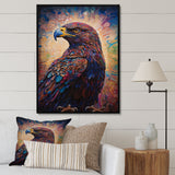 Majestic Eagle Gaze Illustration - Eagle Bedroom Wall Art